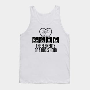 ReScUEr: The Elements of a Dog's Hero, Dog Rescue design Tank Top